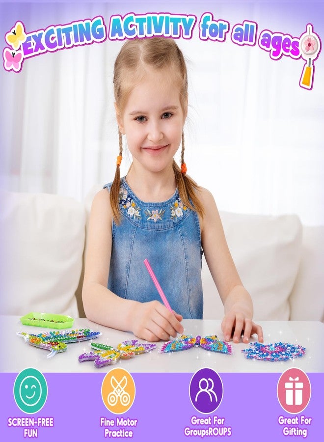 WethCorp Diamond Painting Arts and Crafts for Kids Ages 8-12,Birthday Gifts for 6 7 8 9 10-12 Year Old Girls Diamond Art Kits for Adults Teen Girl Gifts Trendy Stuff Wind Chimes Home Decor (4 PCS) - Image 2